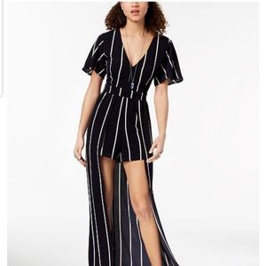Stripe Maxi Romper NWT